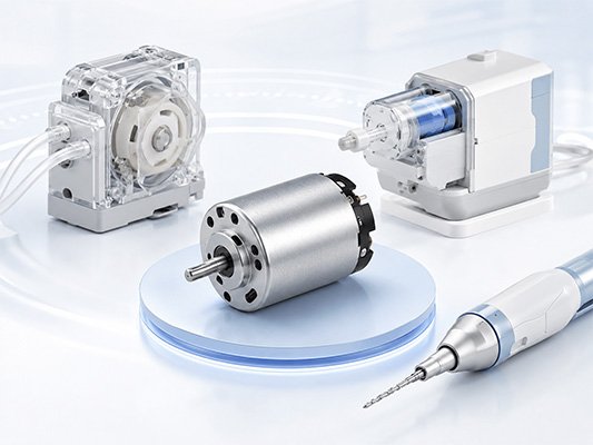 Micro DC motors for medical and healthcare devices