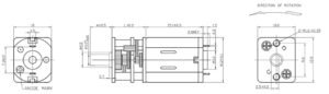 N20 Gear motor Drawing