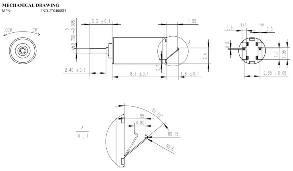 4mm Mini Driving Coreless DC Motor- Micro Motor Manufecturer