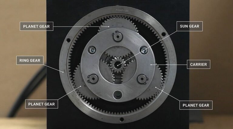 Planetary-gear-motor-structure