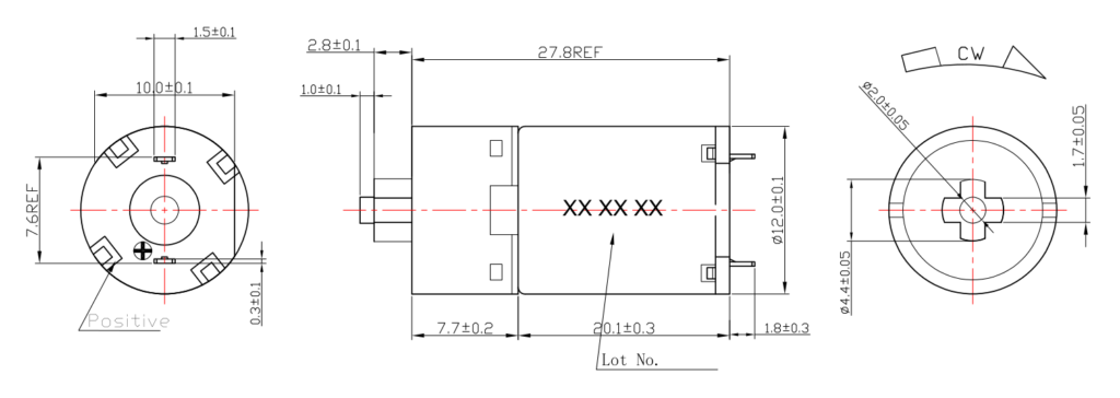 Coreless Gear Motor 12mm Dia | INEED Motors